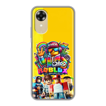 Силиконовый чехол на OPPO A17k с принтом Roblox Роблокс Силиконовый чехол на OPPO A17k с принтом Roblox Роблокс