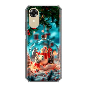 Силиконовый чехол на OPPO A17k с принтом Новый год