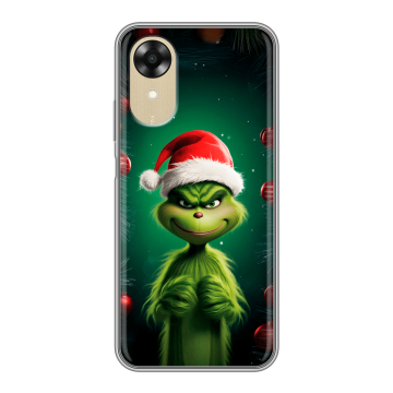 Силиконовый чехол на OPPO A17k с принтом Гринч Новый год Рождество