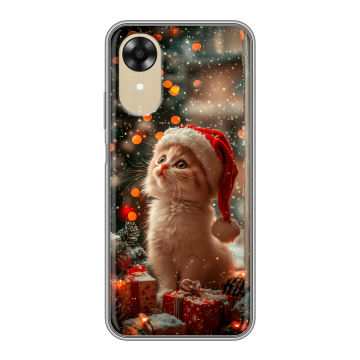 Силиконовый чехол на OPPO A17k с принтом Новый год
