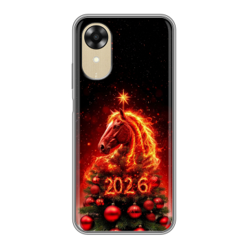 Силиконовый чехол на OPPO A17k с принтом Новый год