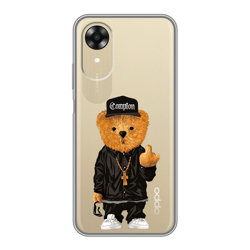 Силиконовый чехол на OPPO A17k с принтом Плюшевый медведь Силиконовый чехол на OPPO A17k с принтом Плюшевый медведь