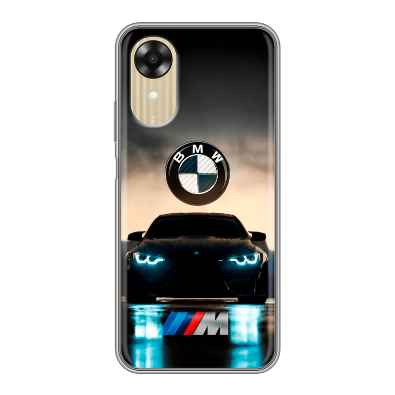 Силиконовый чехол на OPPO A17k с принтом БМВ BMW Силиконовый чехол на OPPO A17k с принтом БМВ BMW