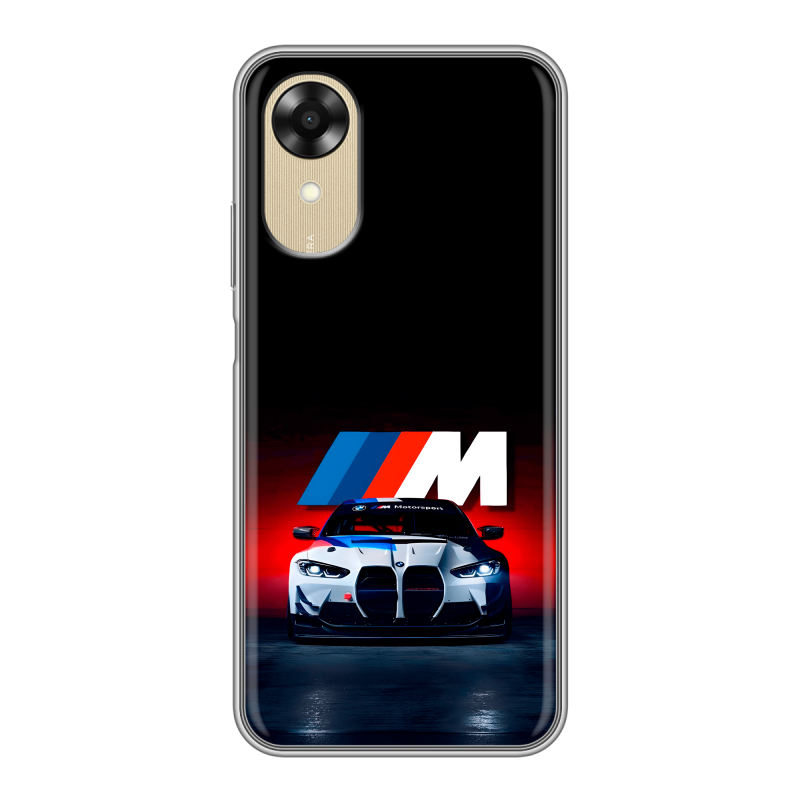 Силиконовый чехол на OPPO A17k с принтом БМВ BMW Силиконовый чехол на OPPO A17k с принтом БМВ BMW
