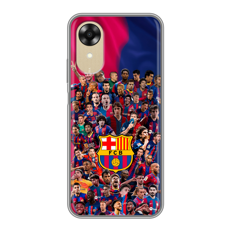 Силиконовый чехол на OPPO A17k с принтом Барселона Barcelona Силиконовый чехол на OPPO A17k с принтом Барселона Barcelona