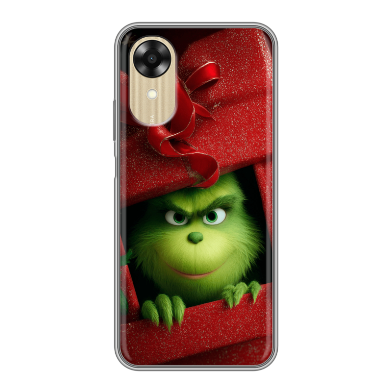 Силиконовый чехол на OPPO A17k с принтом Новый год Силиконовый чехол на OPPO A17k с принтом Новый год
