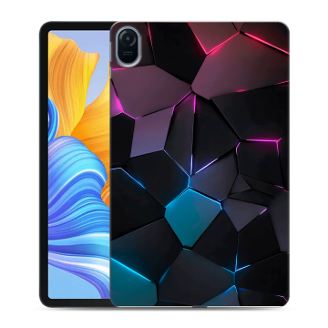 Силиконовый чехол на планшета Huawei Honor Pad 8 с принтом Геометрия неона
