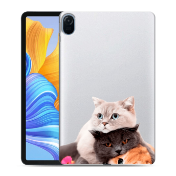 Силиконовый чехол на планшета Huawei Honor Pad 8 с принтом Кошки
