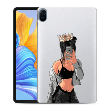 Силиконовый чехол на планшета Huawei Honor Pad 8 с принтом Женские принты