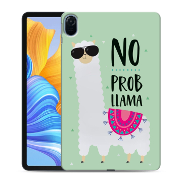 Силиконовый чехол на планшета Huawei Honor Pad 8 с принтом Лама