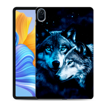 Силиконовый чехол на планшета Huawei Honor Pad 8 с принтом Волки