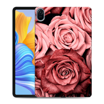 Силиконовый чехол на планшета Huawei Honor Pad 8 с принтом Цветы розы