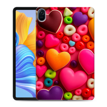 Силиконовый чехол на планшета Huawei Honor Pad 8 с принтом Сердечки