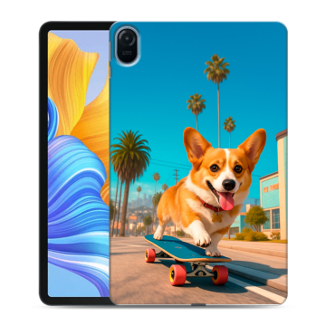 Силиконовый чехол на Huawei Honor Pad 8 с принтом Корги на скейте Силиконовый чехол на Huawei Honor Pad 8 с принтом Корги на скейте