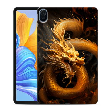 Силиконовый чехол на Huawei Honor Pad 8 с принтом Золотой дракон