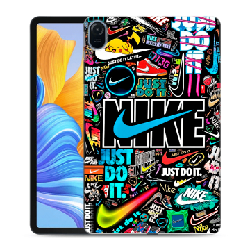 Силиконовый чехол на Huawei Honor Pad 8 с принтом найк nike черный