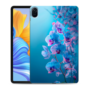 Силиконовый чехол на Huawei Honor Pad 8 с принтом голубые орхидеи Силиконовый чехол на Huawei Honor Pad 8 с принтом голубые орхидеи