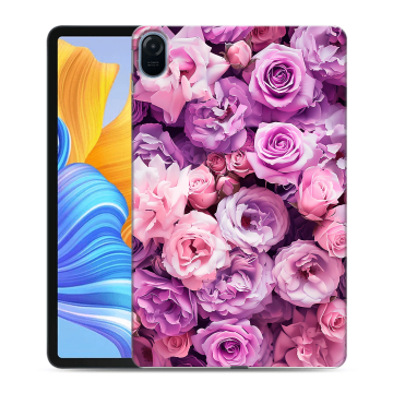 Силиконовый чехол на Huawei Honor Pad 8 с принтом лавандовые розы