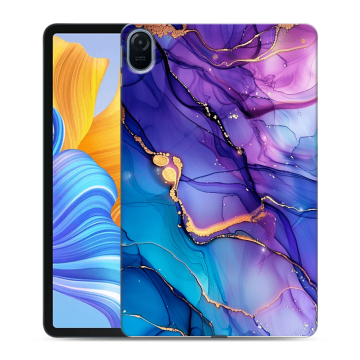 Силиконовый чехол на Huawei Honor Pad 8 с принтом синий мрамор Силиконовый чехол на Huawei Honor Pad 8 с принтом синий мрамор
