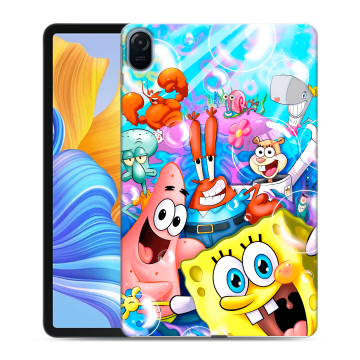 Силиконовый чехол на Huawei Honor Pad 8 с принтом спанчбоб спанч боб