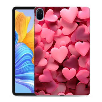 Силиконовый чехол на Huawei Honor Pad 8 с принтом розовые сердечки Силиконовый чехол на Huawei Honor Pad 8 с принтом розовые сердечки