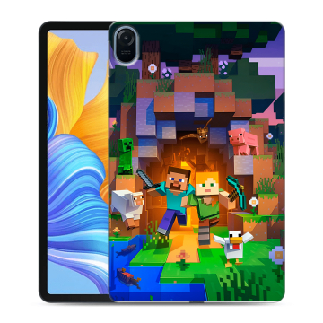 Силиконовый чехол на Huawei Honor Pad 8 с принтом Майнкрафт Minecraft