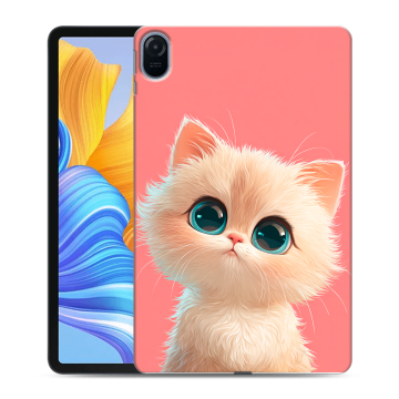 Силиконовый чехол на Huawei Honor Pad 8 с принтом Розовый котенок