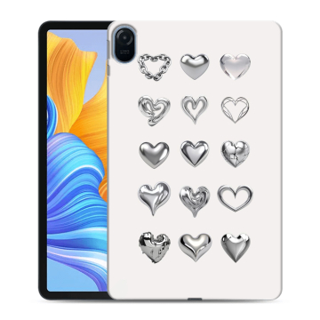 Силиконовый чехол на Huawei Honor Pad 8 с принтом Y2K сердечки Силиконовый чехол на Huawei Honor Pad 8 с принтом Y2K сердечки