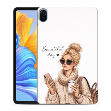 Силиконовый чехол на Huawei Honor Pad 8 с принтом женский Силиконовый чехол на Huawei Honor Pad 8 с принтом женский
