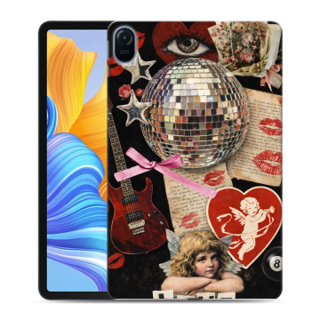 Силиконовый чехол на Huawei Honor Pad 8 с принтом для девочек