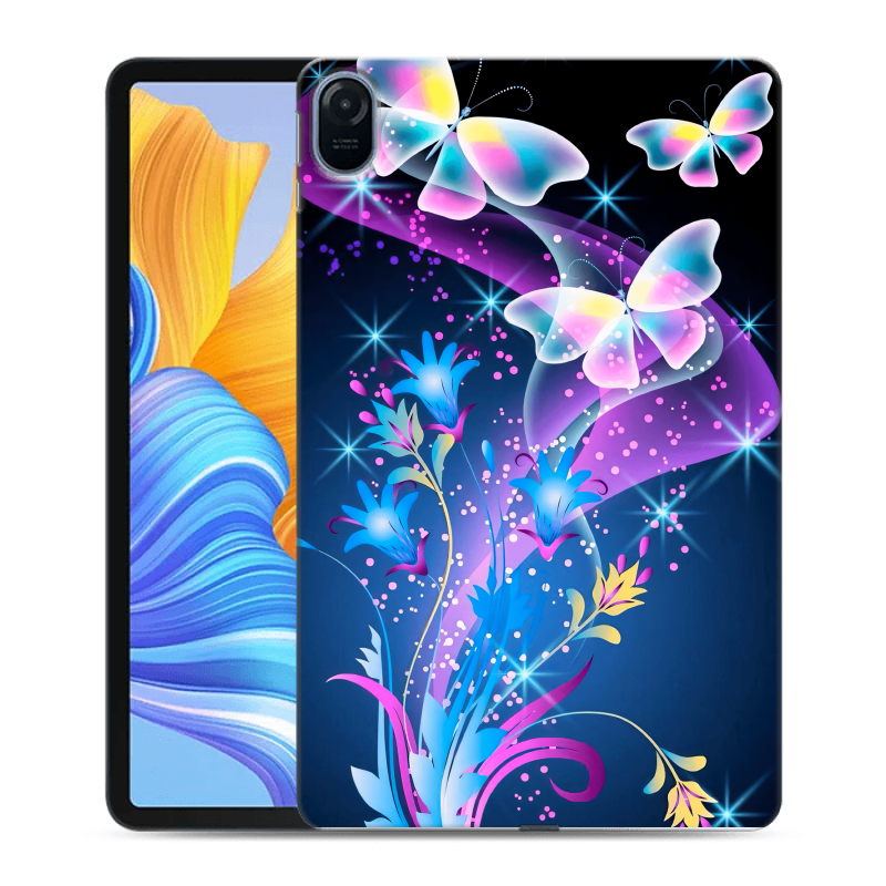 Силиконовый противоударный чехол на Huawei Honor Pad 8 с принтом Бабочки Силиконовый противоударный чехол на Huawei Honor Pad 8 с принтом Бабочки