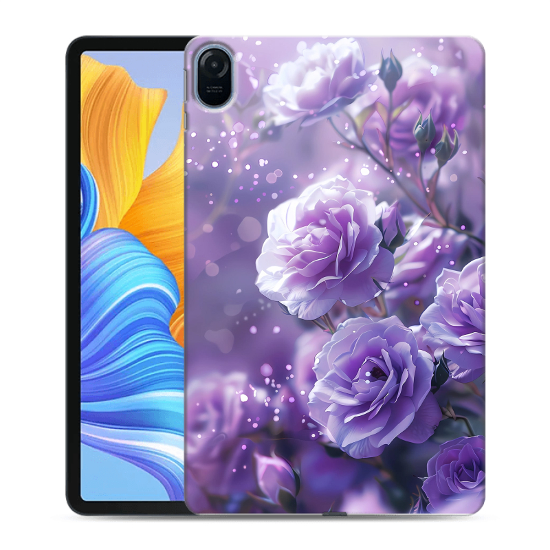 Силиконовый противоударный чехол на Huawei Honor Pad 8 с принтом Розы цветы Силиконовый противоударный чехол на Huawei Honor Pad 8 с принтом Розы цветы