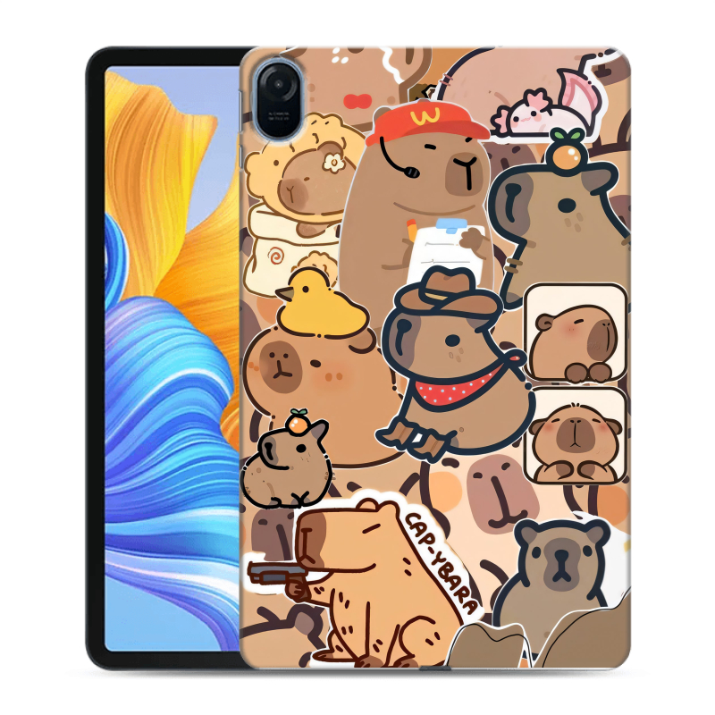 Силиконовый чехол на Huawei Honor Pad 8 с принтом капибара Силиконовый чехол на Huawei Honor Pad 8 с принтом капибара