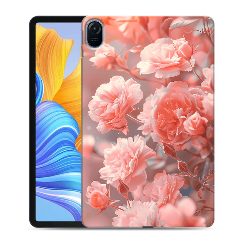 Силиконовый противоударный чехол на Huawei Honor Pad 8 с принтом Розы цветы Силиконовый противоударный чехол на Huawei Honor Pad 8 с принтом Розы цветы