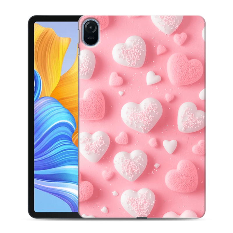 Силиконовый противоударный чехол на Huawei Honor Pad 8 с принтом Сердечки Силиконовый противоударный чехол на Huawei Honor Pad 8 с принтом Сердечки