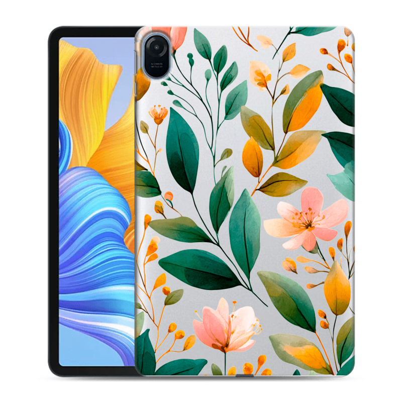 Силиконовый чехол на Huawei Honor Pad 8 с принтом Цветы паттерн Силиконовый чехол на Huawei Honor Pad 8 с принтом Цветы паттерн