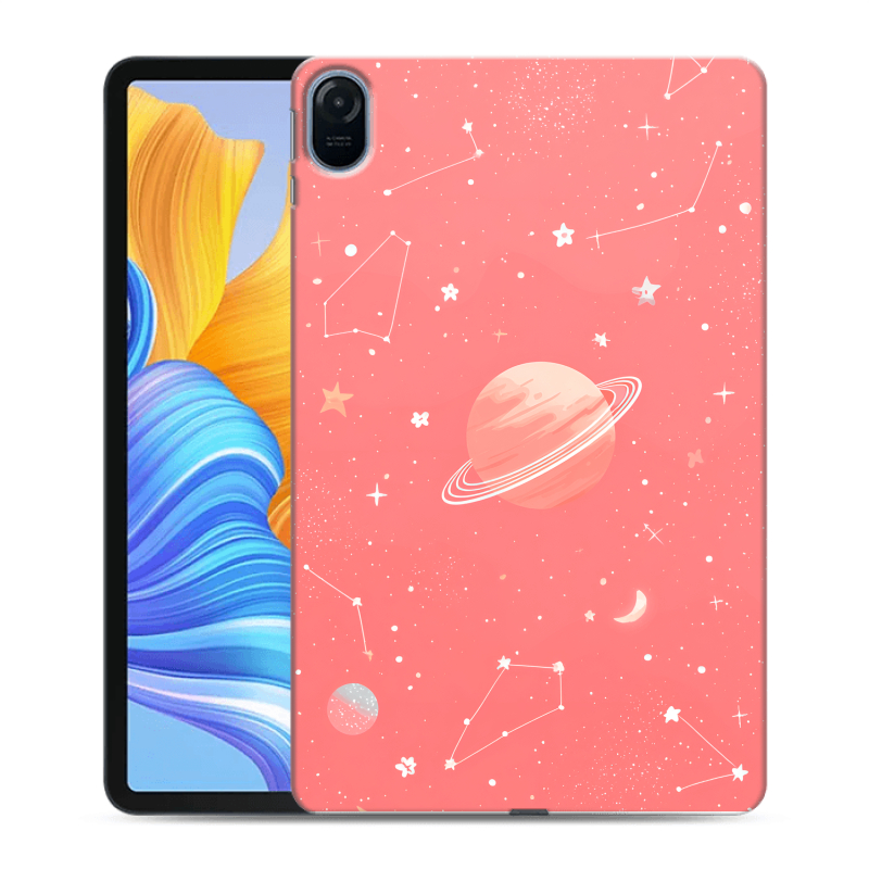 Силиконовый чехол на Huawei Honor Pad 8 с принтом Розовый космос Силиконовый чехол на Huawei Honor Pad 8 с принтом Розовый космос