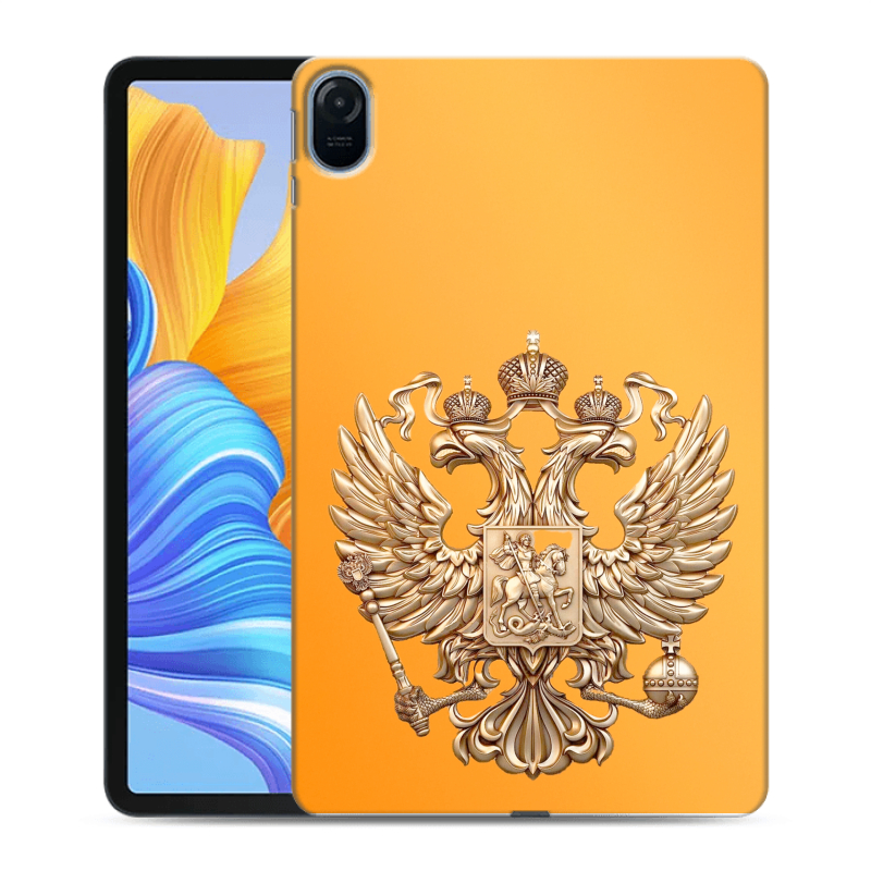 Силиконовый противоударный чехол на Huawei Honor Pad 8 с принтом Герб Флаг России Силиконовый противоударный чехол на Huawei Honor Pad 8 с принтом Герб Флаг России