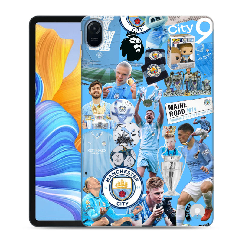 Силиконовый противоударный чехол на Huawei Honor Pad 8 с принтом Man City Манчестер Сити Силиконовый противоударный чехол на Huawei Honor Pad 8 с принтом Man City Манчестер Сити