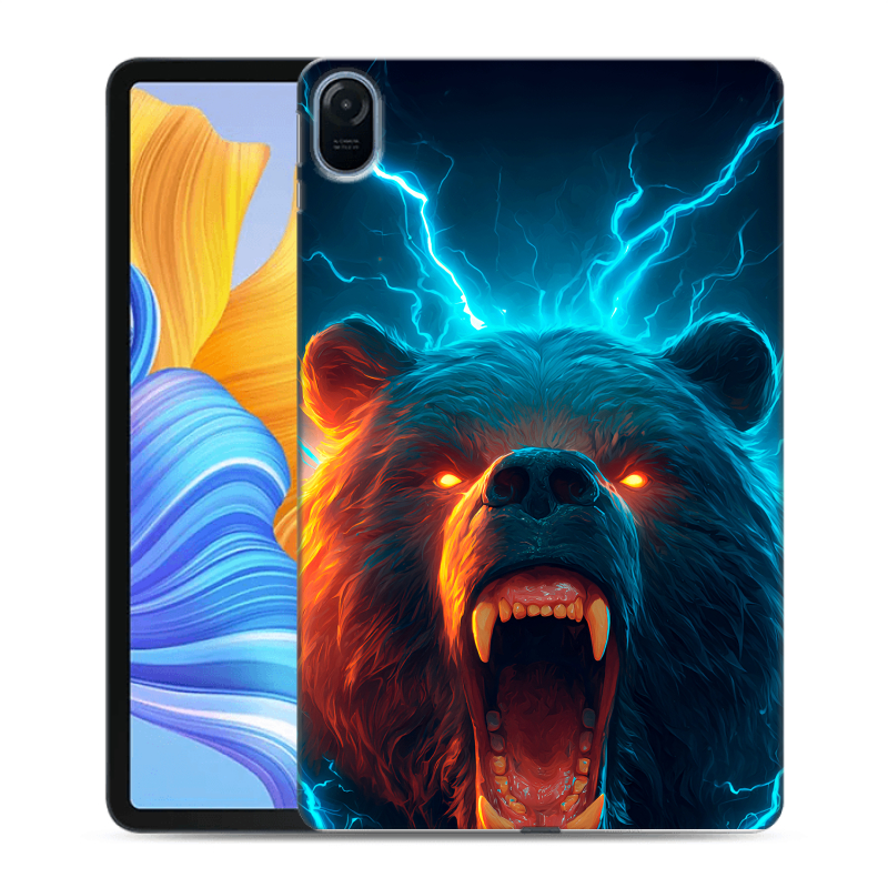 Силиконовый противоударный чехол на Huawei Honor Pad 8 с принтом Медведь Силиконовый противоударный чехол на Huawei Honor Pad 8 с принтом Медведь