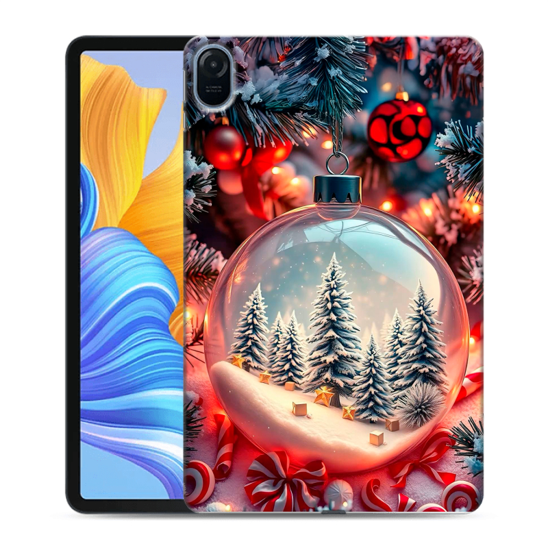 Силиконовый противоударный чехол на Huawei Honor Pad 8 с принтом Новый год Силиконовый противоударный чехол на Huawei Honor Pad 8 с принтом Новый год