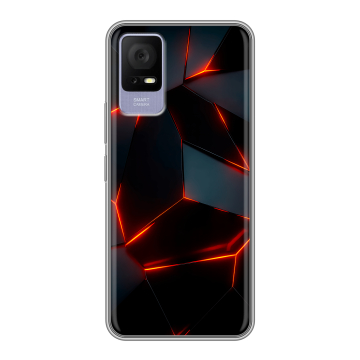 Силиконовый чехол на TCL 405 с принтом Яркие абстракции Силиконовый чехол на TCL 405 с принтом Яркие абстракции