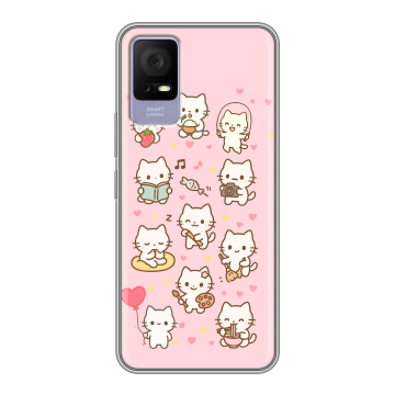 Силиконовый чехол на TCL 405 с принтом Hello Kitty Хелоу Кити Силиконовый чехол на TCL 405 с принтом Hello Kitty Хелоу Кити