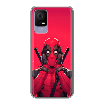 Силиконовый чехол на TCL 405 с принтом Дедпул Deadpool Силиконовый чехол на TCL 405 с принтом Дедпул Deadpool