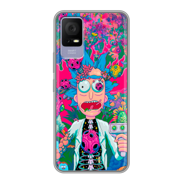 Силиконовый чехол на TCL 405 с принтом Рик и Морти Rick Morty Силиконовый чехол на TCL 405 с принтом Рик и Морти Rick Morty