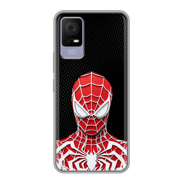 Силиконовый чехол на TCL 405 с принтом человек паук spiderman Силиконовый чехол на TCL 405 с принтом человек паук spiderman