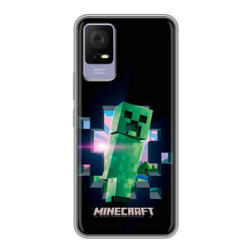 Силиконовый чехол на TCL 405 с принтом Майнкрафт Minecraft Силиконовый чехол на TCL 405 с принтом Майнкрафт Minecraft