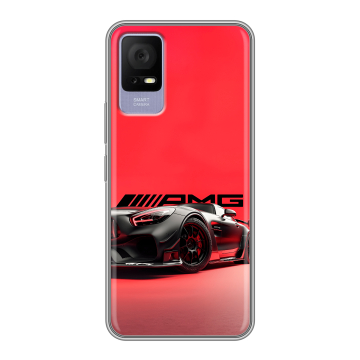 Силиконовый чехол на TCL 405 с принтом Мерседес Mercedes AMG Силиконовый чехол на TCL 405 с принтом Мерседес Mercedes AMG