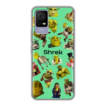 Силиконовый чехол на TCL 405 с принтом Шрек Shrek Силиконовый чехол на TCL 405 с принтом Шрек Shrek