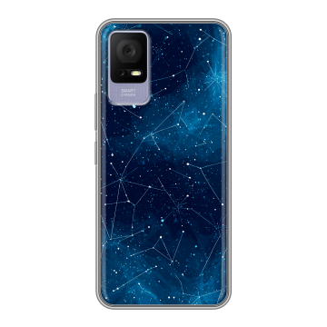 Силиконовый чехол на TCL 405 с принтом Космос звезды Силиконовый чехол на TCL 405 с принтом Космос звезды